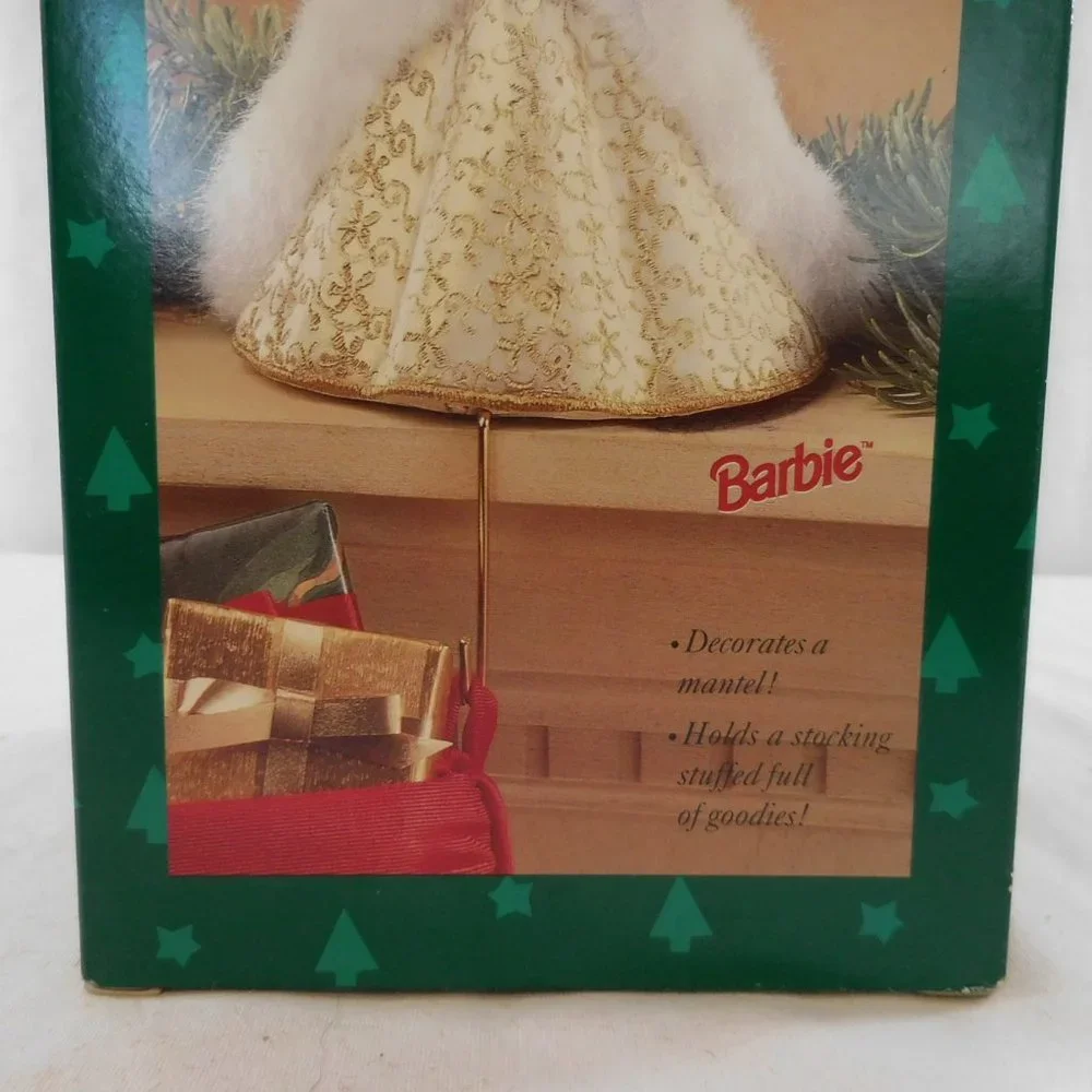 Hallmark,‎ Barbie, Christmas stocking hanger New in Box removed for pictures